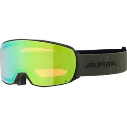 Alpina NAKISKA Q - Skibrille / Snowboardbrille -  black-olive matt
