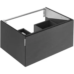 KEUCO Waschtischunterschrank mit Auszug „Edition 11 Art“ Basalt (Keramik), Basalt (Keramik), ohne Beleuchtung 800 × 350 × 490 mm