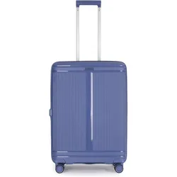 Stratic Straw T 4 Rollen Trolley M 67 cm mit Dehnfalte, Koffer, Blau
