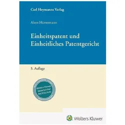 Einheitspatent und Einheitliches Patentgericht, Fachbücher von Aloys Hüttermann