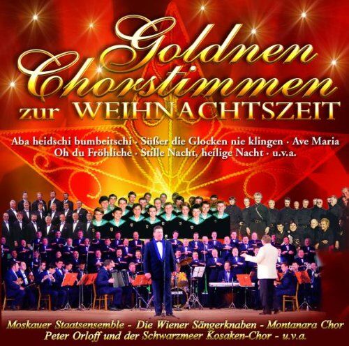 Various - Goldene Chorstimmen zur Weihnachtszeit (mit dem Moskauer Staatsensemble, Wiener Sängerknaben, Montanara Chor, Schwarzmeer Kosaken-Chor uva.) - Preis vom 30.09.2026 09:01:18 h