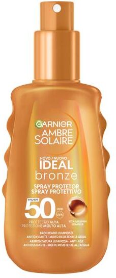 Garnier Ambre Solaire Ideal Bronze Spray Protettivo Solare Corpo SPF50 150 ml