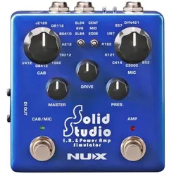 NUX NSS-5 Solid Studio Ampsimulator mit Klinkenkabel (Bass, Gitarre), Effektpedal, Schwarz