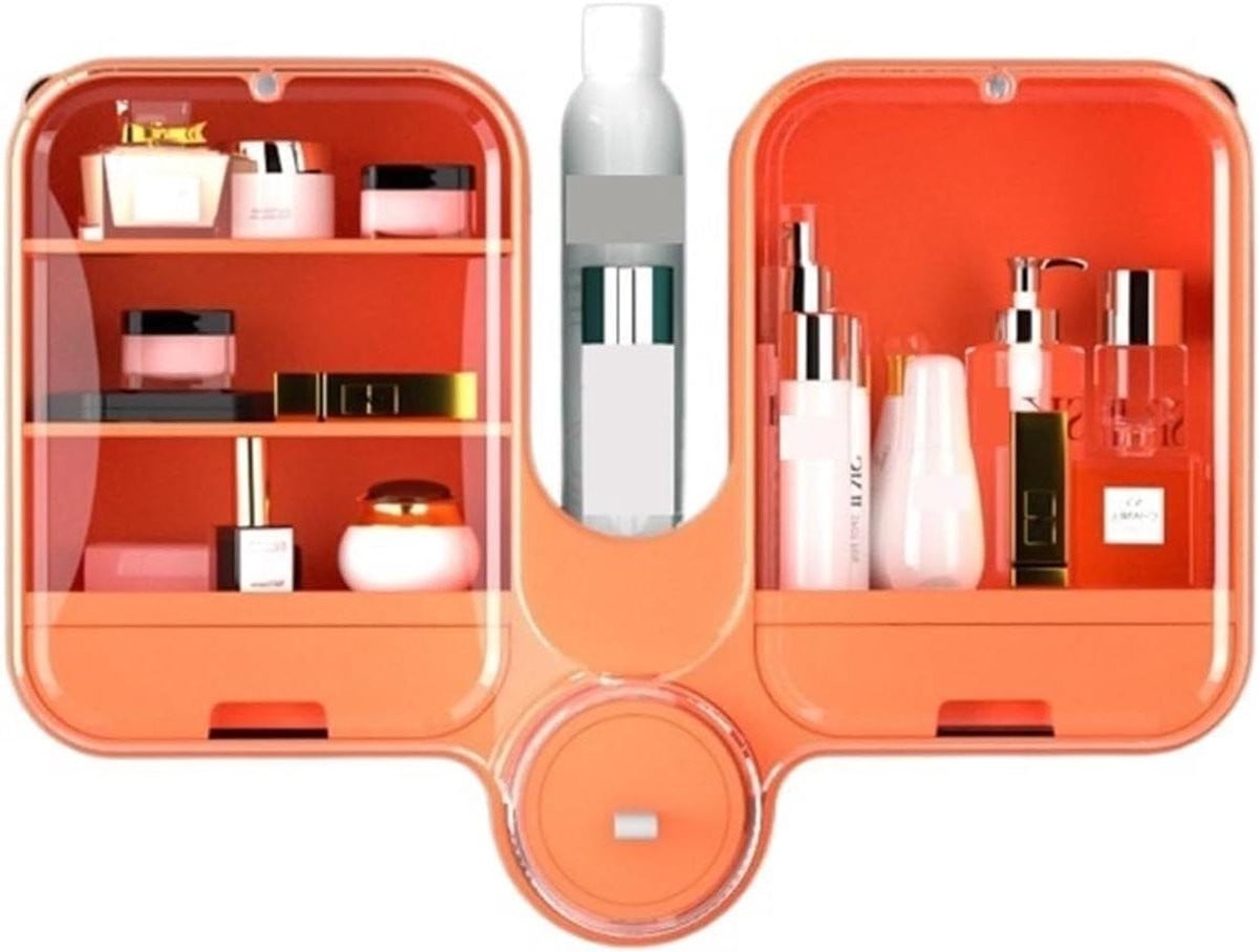 Oranje Zwevende Wandplanken Wandrek Organizer voor de Woonkamer, Badkamer of Keuken