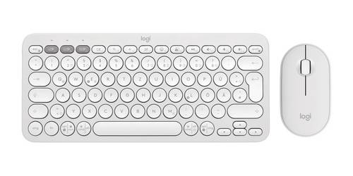 Logitech Pebble 2 Combo Tastatur, Maus-Set Kabellos Optisch Weiß 3 Tasten