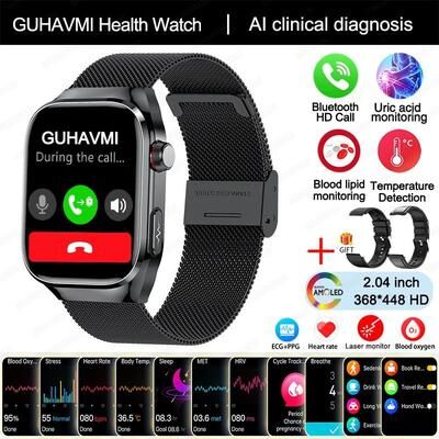 Inspire Select 2025 Health Smart Watch AMOLED Bluetooth Call Fitness Tracker With ECG & Wellness Monitoring black Mesh Belt 2a