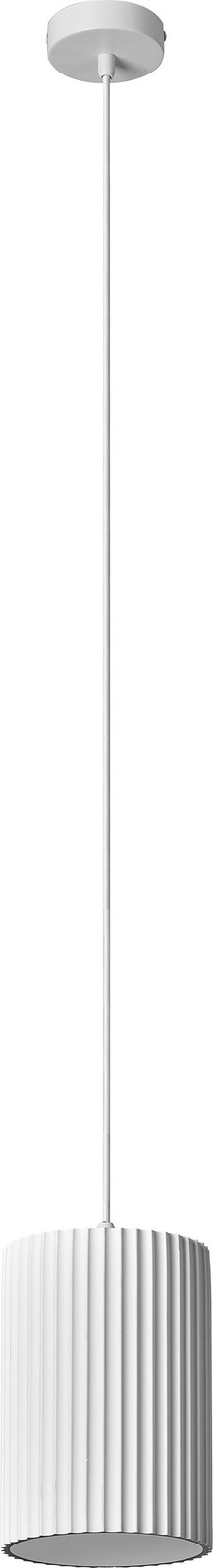 Osram Decor Plaster Routes hanglamp, wit, cilinder, E27, diameter: 15 cm