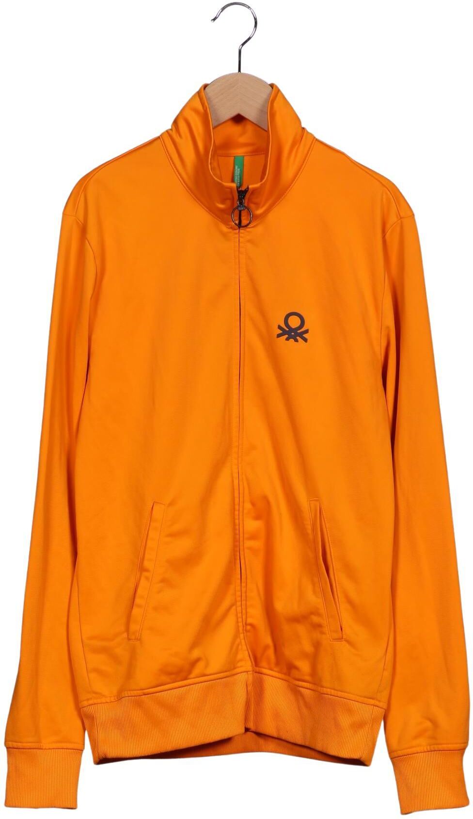 United Colors OF Benetton Herren Sweater, Orange, Gr. M, Synthetik - Second Hand
