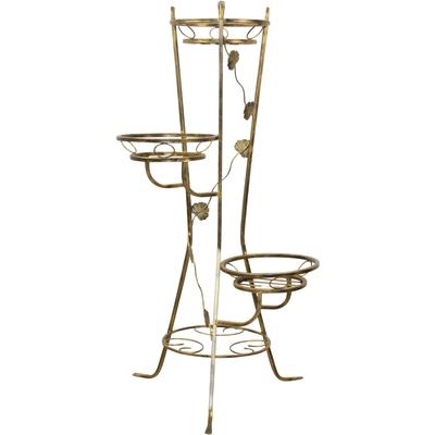 Blumentisch, gold (goldfarben, goldfarben), B:65cm H:117cm T:65cm, HOFMANN LIVING AND MORE, Tische, Blumentisch