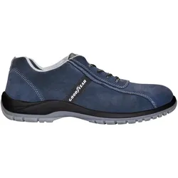 Goodyear Sicherheitsschuhe aus blauem Veloursleder mit rutschfester Sohle und Composite-SchutzkaPe, Größe 37