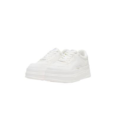 Sneaker BUFFALO "Buffalo ZAPE - VEGAN", Damen, Gr. 41, weiß, Kunstfaser, Schuhe Sneaker
