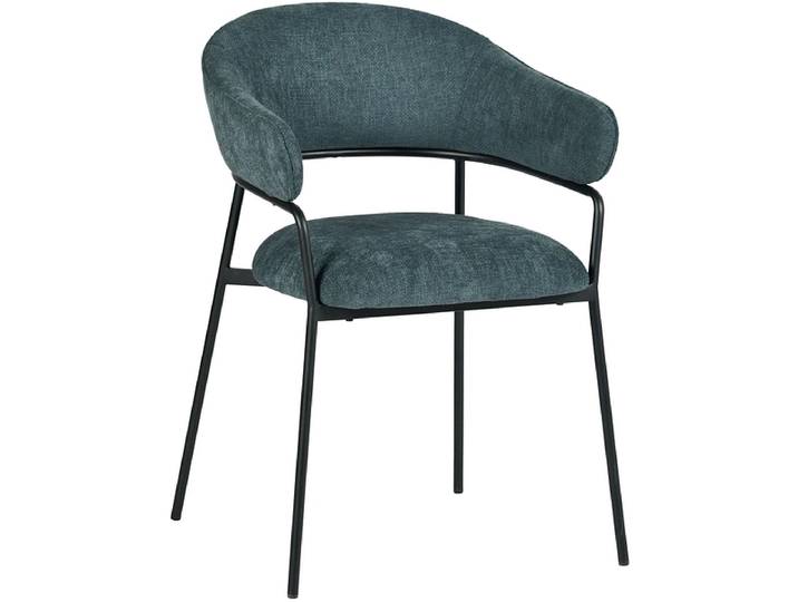Stuhl REBECCA Stoff blau
