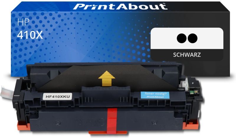 PrintAbout Toner kompatibel mit HP 410X (CF410XD) - 2x Schwarz - Hohe Kapazität - Multipack