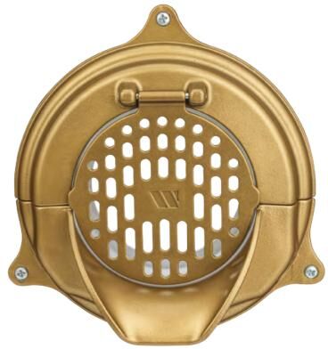 Marathon Wallflower Downspout Nozzle 3 inch nickel bronze