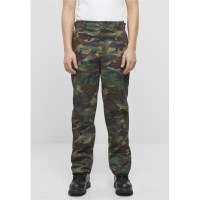 Cargohose BRANDIT "Brandit Herren US Ranger Cargo Pants", Herren, Gr. 3XL, US-Größen, grün (olive camouflage), 65% Polyester, 35% Baumwolle, loose fit, Hosen Cargohose