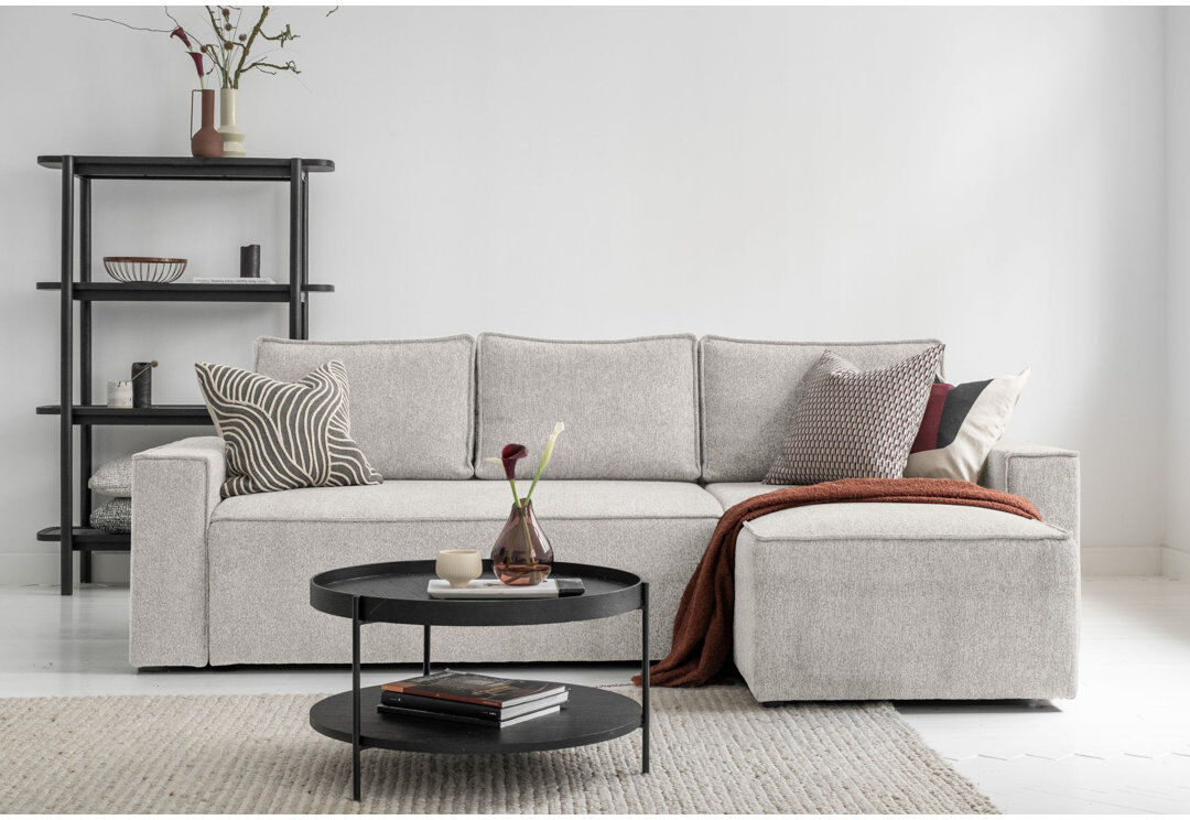 MiuForm Brave Dave 4 Seater Corner Sofa Beige 87cm H X 250cm W X 156cm D