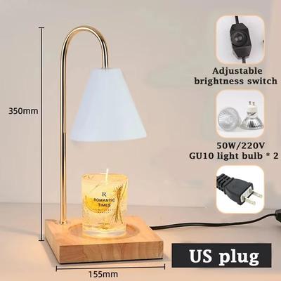 Inspired Finds Dimmable Candle Warmer Lamp With Timer Electric Wax Melt Fragrance Warmer Lamp For Bedroom Decor white