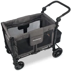 WonderFold Kinderwagen Elite Double Stroller Wagon Grey