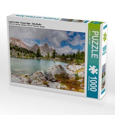 CALVENDO Puzzle Lech le Vert - Fanes Alpe - Alta Badia | 1000 Teile Lege-Größe 64x48cm Foto-Puzzle für glückliche Stunden