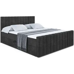 BOXBETT EDITA-Z - 200x200 cm - H4 - Schwarz