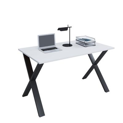 Schreibtisch VCM "Schreibtisch Bürotisch Computertisch 80x50 Lona X", weiß (schwarz, weiß), B:80cm T:50cm, Tische, Schreibtisch