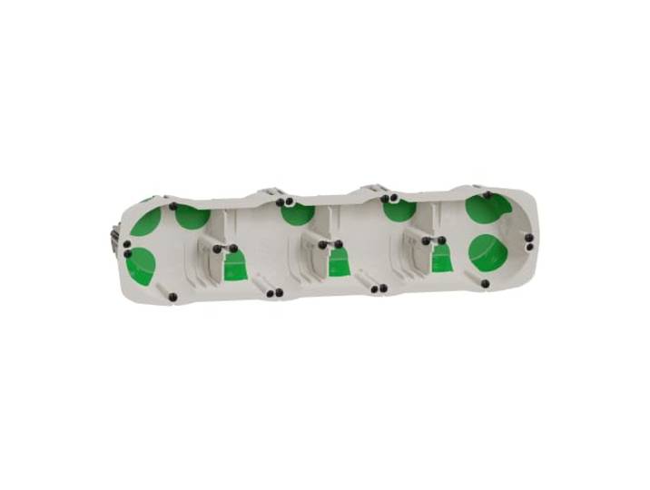 Schneider Electric - Multifix Air\, boîte étanche 4 postes entraxe 71mm\, diam. 67 mm\, prof. 47 mm - IMT35033