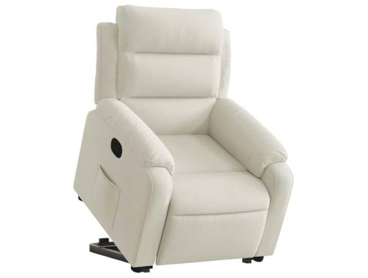 Lehnstuhl zum Aufziehen aus Pannesamt mit Elektromotor Samt 100% Polyester, Gestell Holz Metall, Sitzfläche 75 x 92,5 x 100 cm, Seitentasche, Motor DC24V