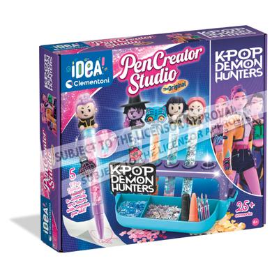 Kreativset CLEMENTONI "Idea, Mein Stift-Atelier - KPop Demon Hunters", bunt, Kreativsets, Kinder