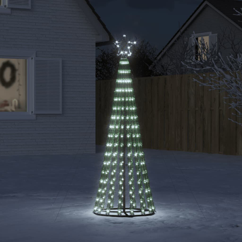 The Seasonal Aisle 180 cm LED Christmas Tree with 275 LED Lights Multicolour 180cm H X 70cm W