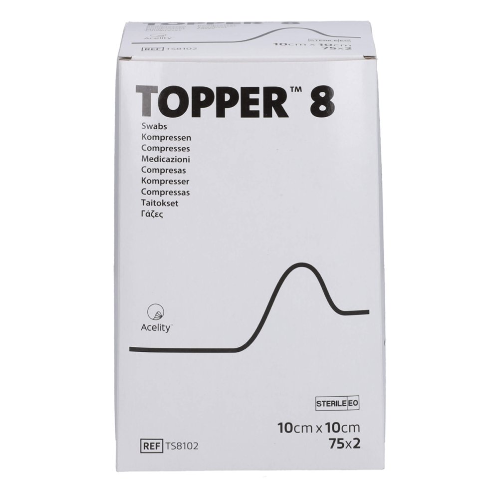 ToRa Pharma GmbH Topper 8 Kompr.10x10 Cm Steril 18913646
