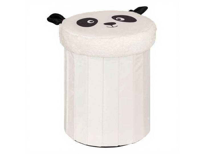 Atmosphera Tabouret de rangement Panda - 36 cm
