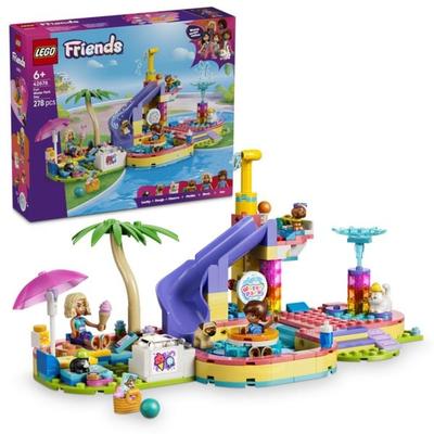 LEGO Friends 42676 Lustiger Tag im Wasserpark, Bauset mit 2 Spielfiguren und 4 Spielzeugtieren