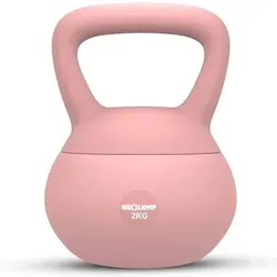 NEOLYMP Soft Kettlebell bodenschonend & leise mit Eisensandfüllung, Größe 2 KG in Pink Pink