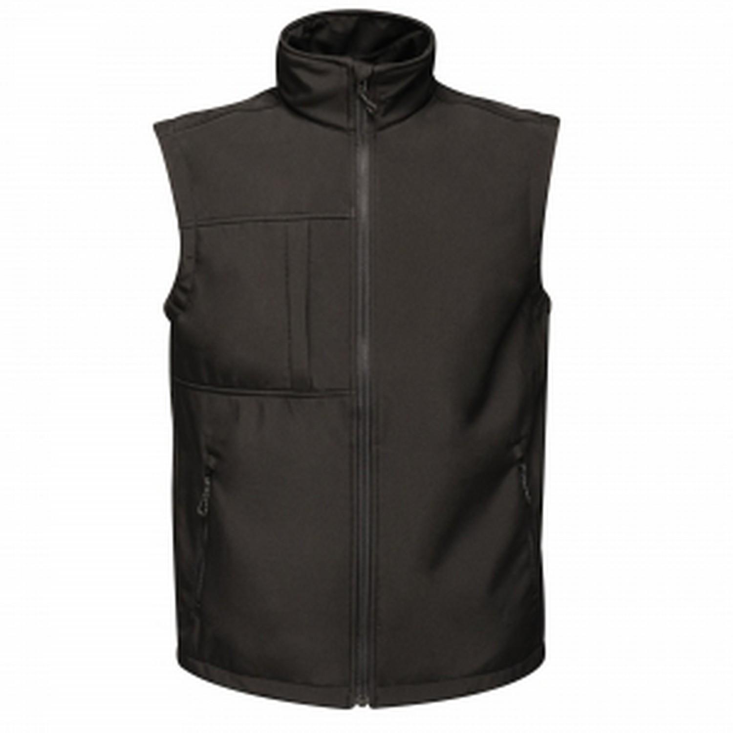 Regatta - Heren Octagon 3-laags Printable Softshell Bodywarmer (Zwart)