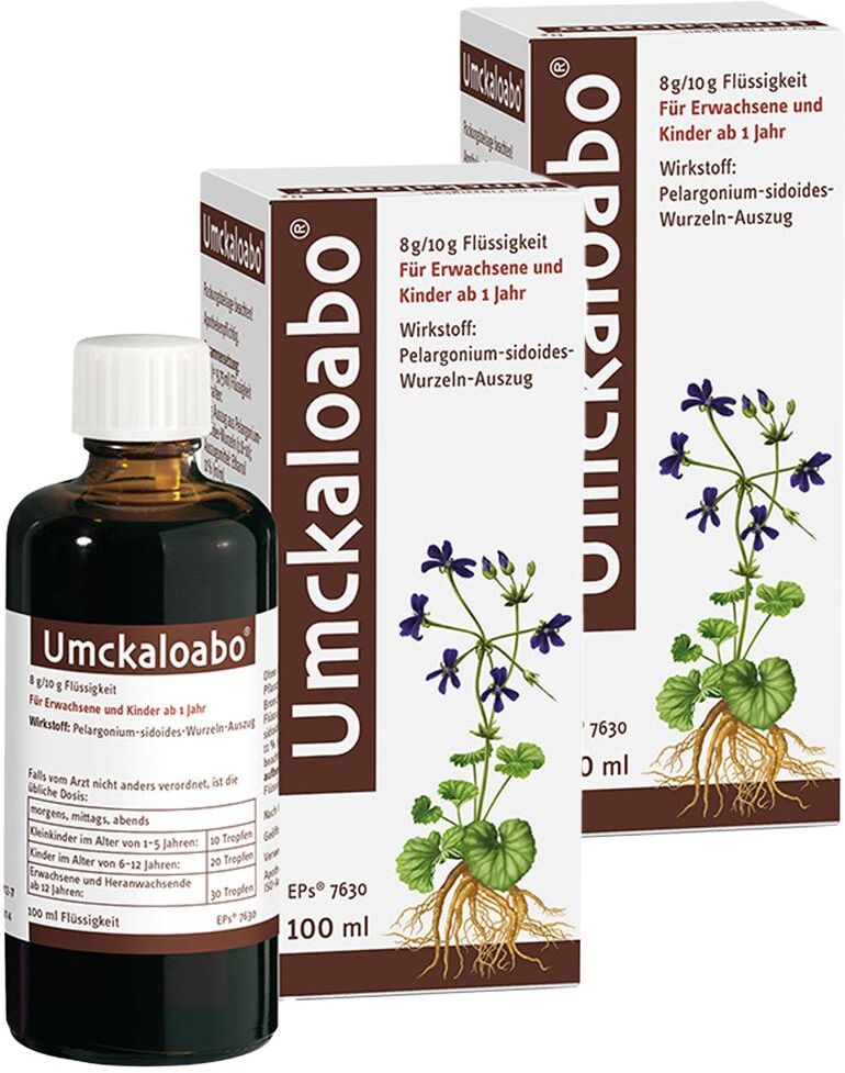 2x Umckaloabo Lösung 2x100 ml Flüssigkeit