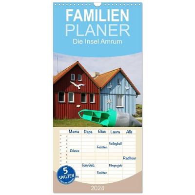 Familienplaner 2027 - Die Insel Amrum mit 5 Spalten (Wandkalender, 21 x 45 cm) CALVENDO