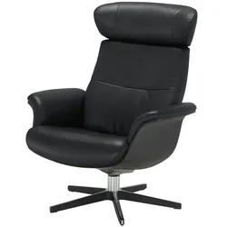 Relaxsessel aus Leder Timeout , schwarz , Maße (cm): B: 80 H: 101 T: 81.0