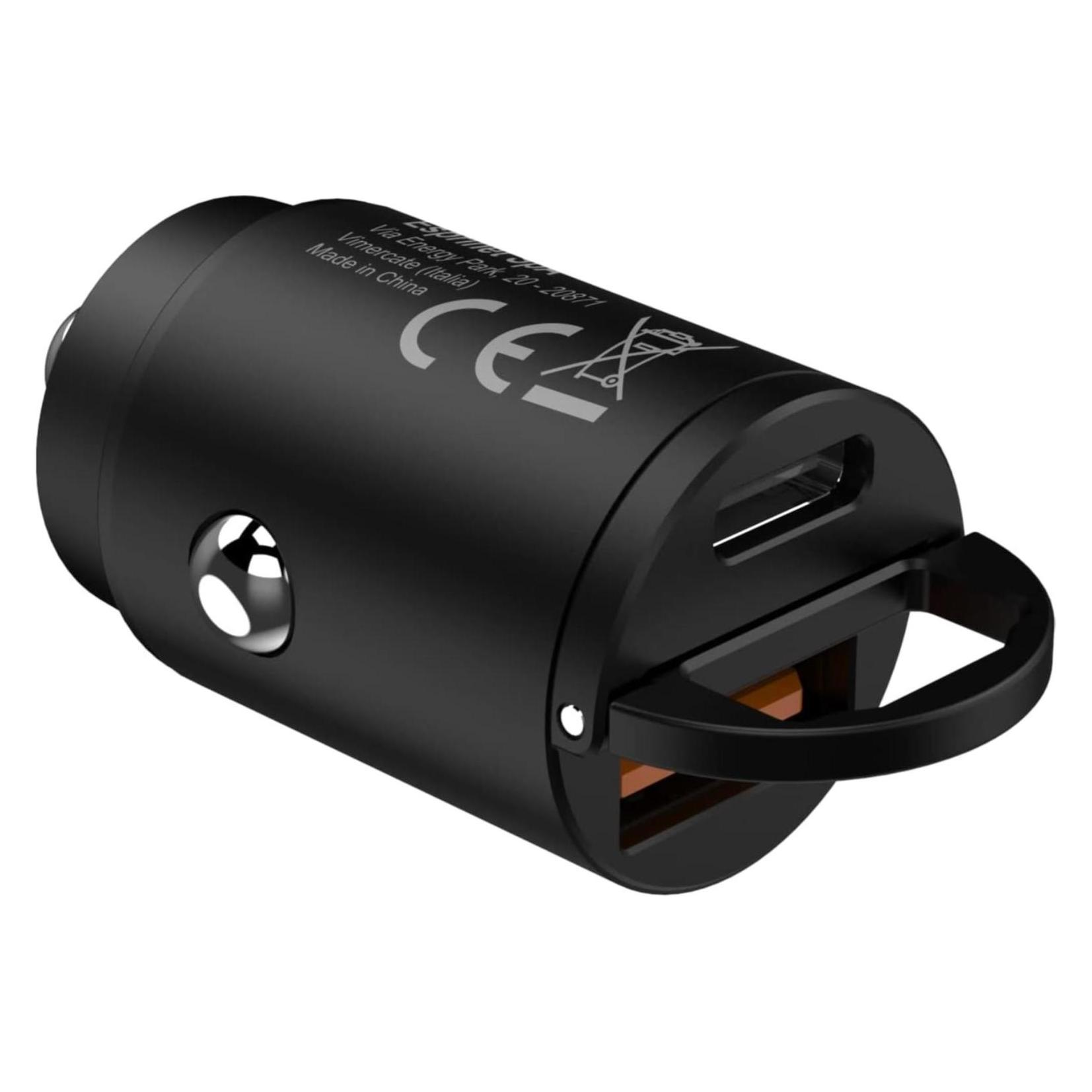 Celly Car Charger Mini USB-A To USB-C 30w (BLCC30WUSBUSBC)
