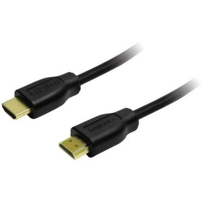 LogiLink HDMI Anschlusskabel HDMI-A Stecker, HDMI-A Stecker 7.50 m Schwarz CH0045 4K UHD HDMI-Kabel