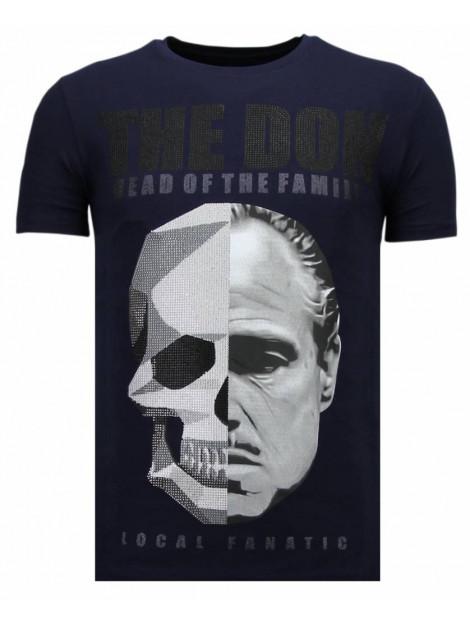 Local Fanatic The don skull rhinestone t-shirt