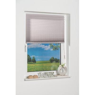 Plissee K-HOME "COMO", grau, B:85cm H:130cm, Plissees