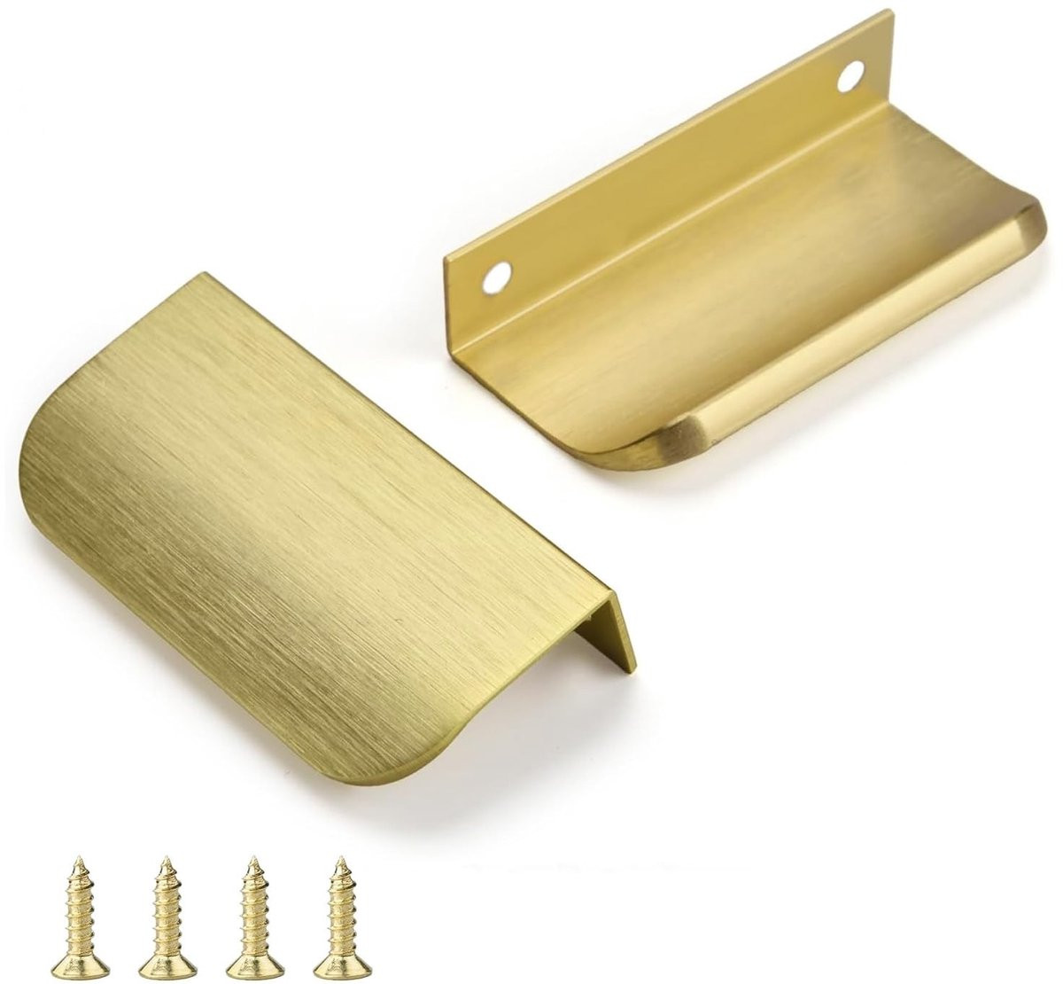 Dailygoods Verborgen Meubelgreep - Brons Goud - 80 mm