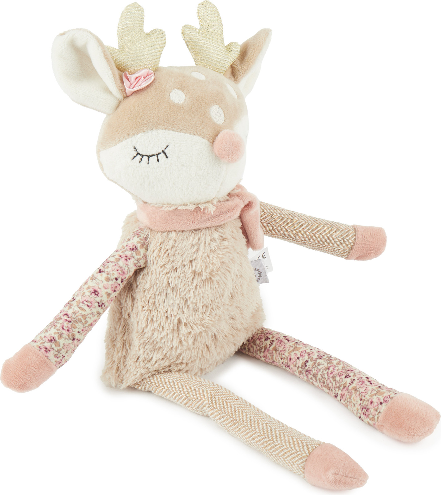 Bieco Knuffel Hertenbabe Ella - Pluchen hertenknuffel voor baby's - 40 cm