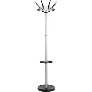 Maul Maul Garderobenständer  caligo, silber, mit 32 Haken, aus Metall, 175 x 46cm