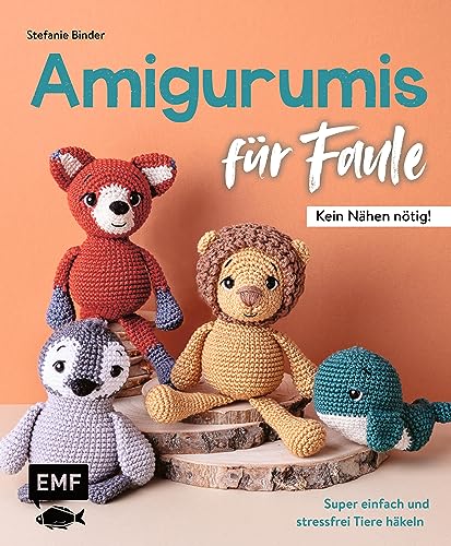 Stefanie Binder - Amigurumis für Faule – Kein Nähen nötig!: Super einfach und stressfrei Tiere häkeln: 16 Projekte in Top-down- und Bottom-up-Technik - Preis vom 15.10.2026 23:06:25 h