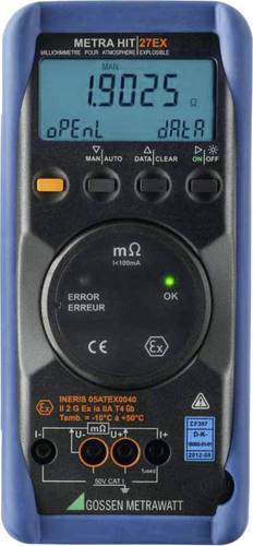 Gossen Metrawatt METRAHIT 27EX Hand-Multimeter kalibriert (DAkkS-akkreditiertes Labor) Ex-geschützt