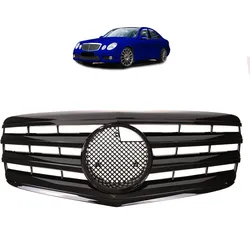 Kühlergrill Schwarz glänzend passend für Mercedes-Benz E-Klasse W211 2006-2009