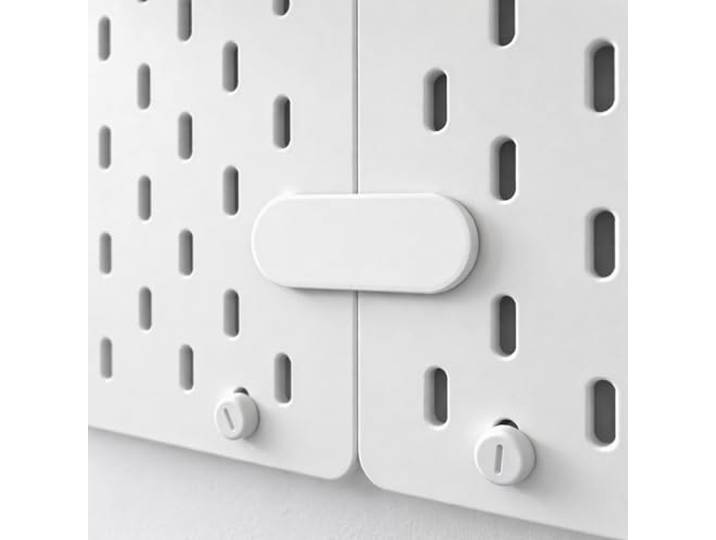 Sintrix Fab Raccord compatible avec IKEA SKADIS - Connecteur de jonction pour plaques perforées - Fixation stable et sans couture - Accessoire de rangement mural