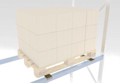 Tiefenauflage, verzinkt, Rahmentiefe 1100 mm, max. Gewicht 1000 kg