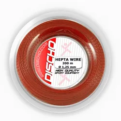 Tennissaite - DISCHO HEPTA WIRE - 200 m Rolle